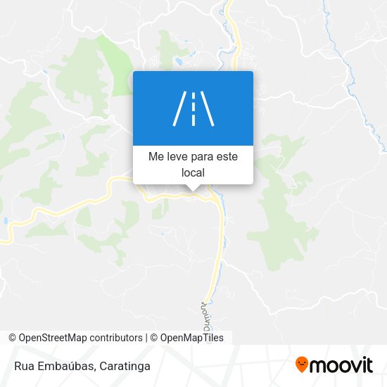 Rua Embaúbas mapa