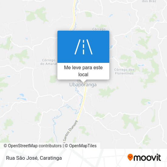 Rua São José mapa