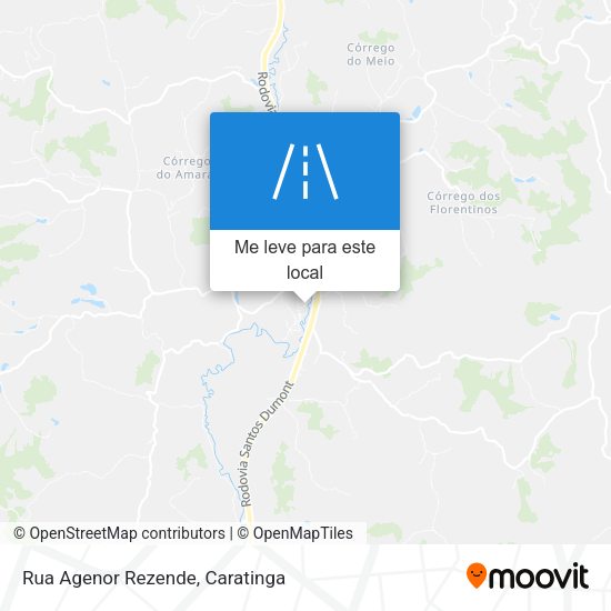 Rua Agenor Rezende mapa