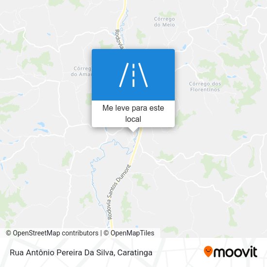 Rua Antônio Pereira Da Silva mapa