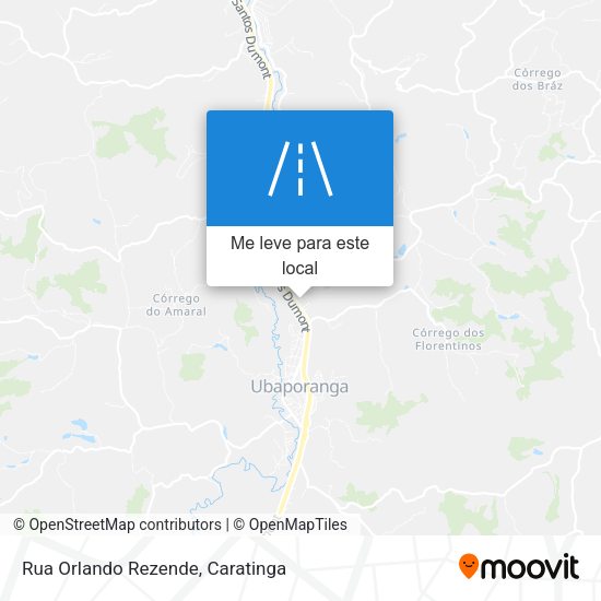 Rua Orlando Rezende mapa