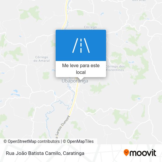 Rua João Batista Camilo mapa
