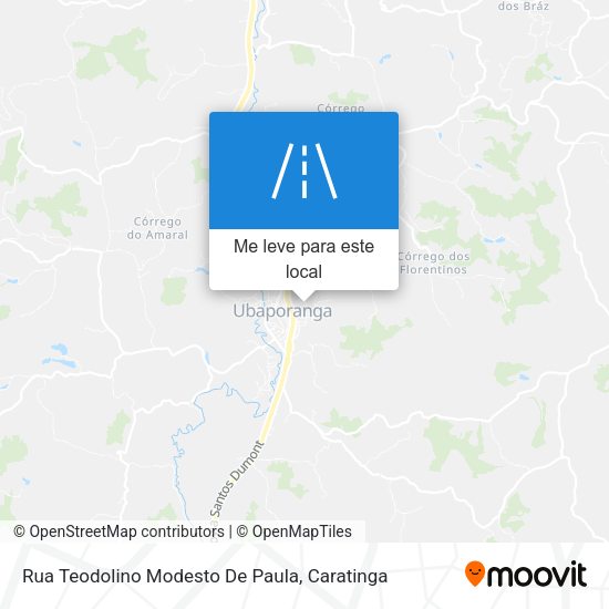 Rua Teodolino Modesto De Paula mapa