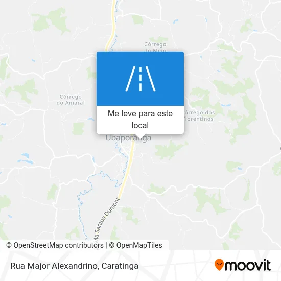 Rua Major Alexandrino mapa