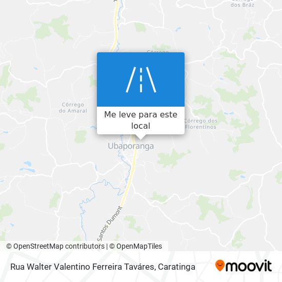 Rua Walter Valentino Ferreira Taváres mapa