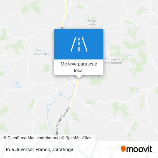 Rua Juversor Franco mapa