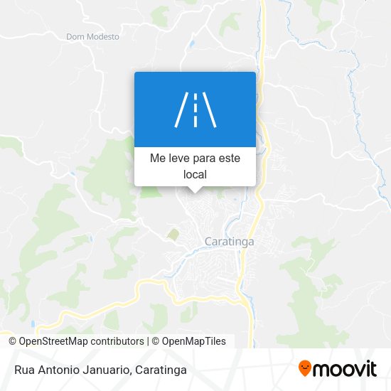 Rua Antonio Januario mapa