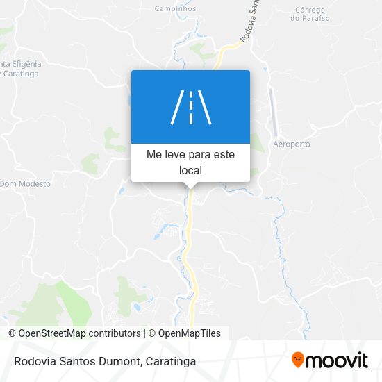Rodovia Santos Dumont mapa