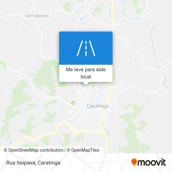 Rua Itaipava mapa