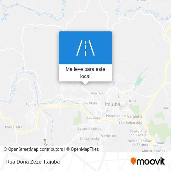 Rua Dona Zezé mapa