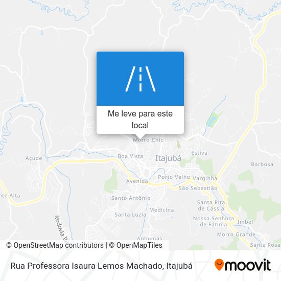 Rua Professora Isaura Lemos Machado mapa
