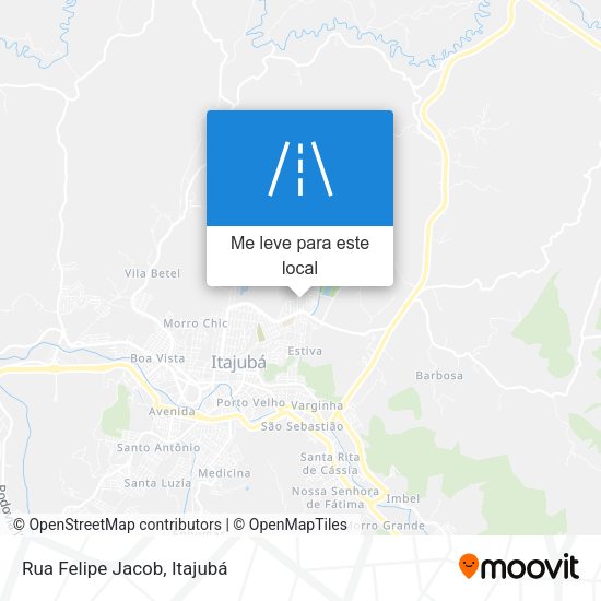 Rua Felipe Jacob mapa