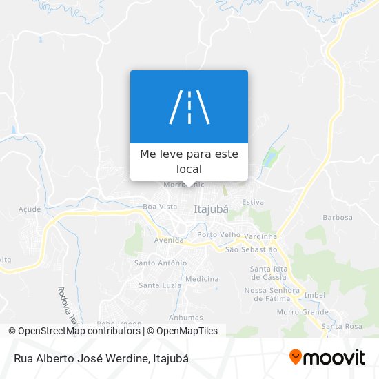 Rua Alberto José Werdine mapa