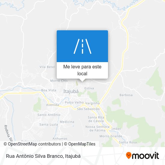 Rua Antônio Silva Branco mapa