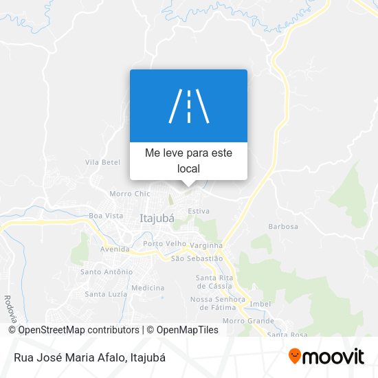 Rua José Maria Afalo mapa