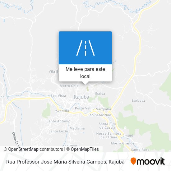 Rua Professor José Maria Silveira Campos mapa
