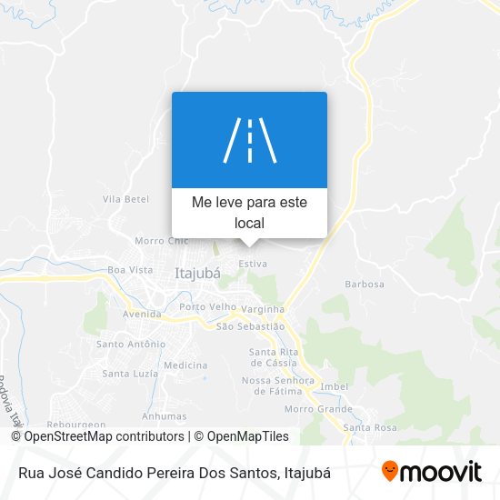 Rua José Candido Pereira Dos Santos mapa