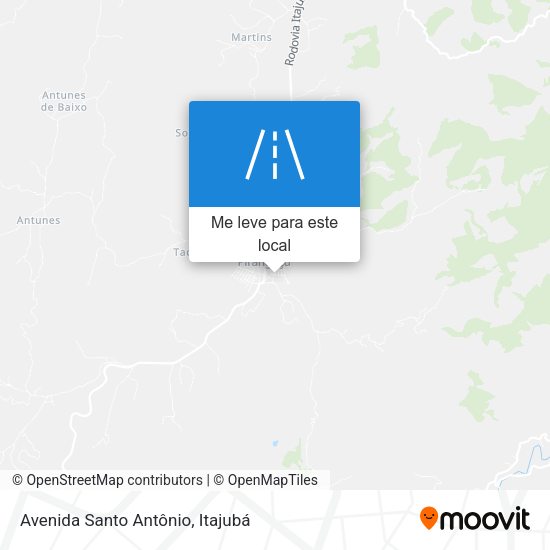 Avenida Santo Antônio mapa