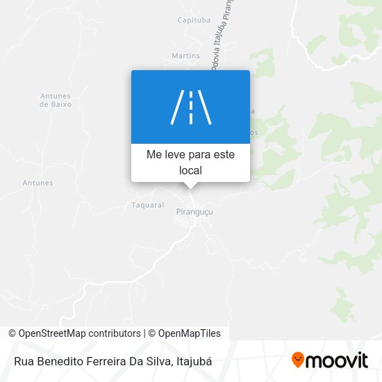 Rua Benedito Ferreira Da Silva mapa