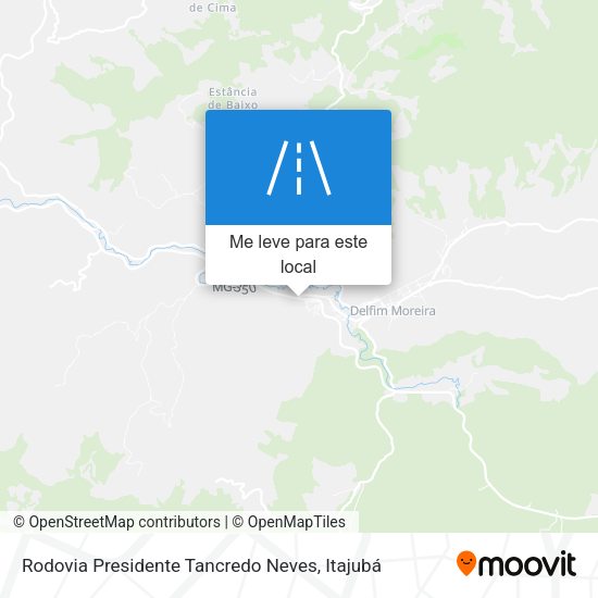 Rodovia Presidente Tancredo Neves mapa