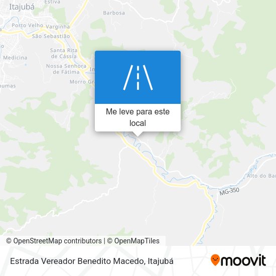 Estrada Vereador Benedito Macedo mapa