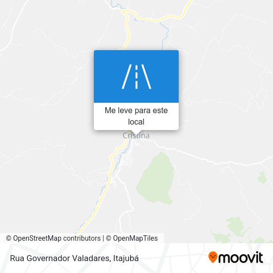 Rua Governador Valadares mapa