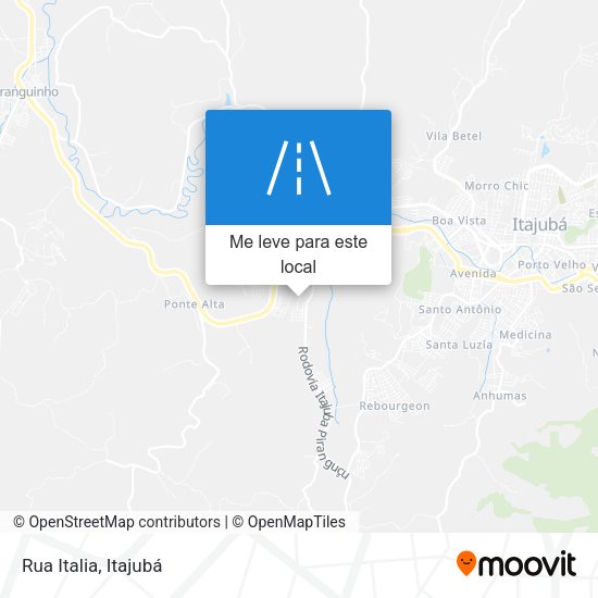 Rua Italia mapa