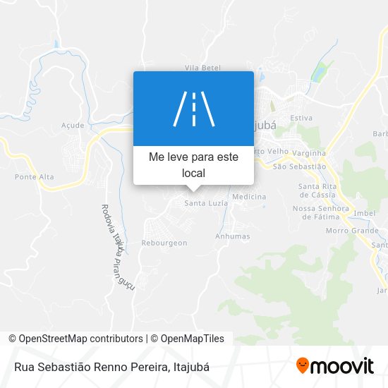 Rua Sebastião Renno Pereira mapa