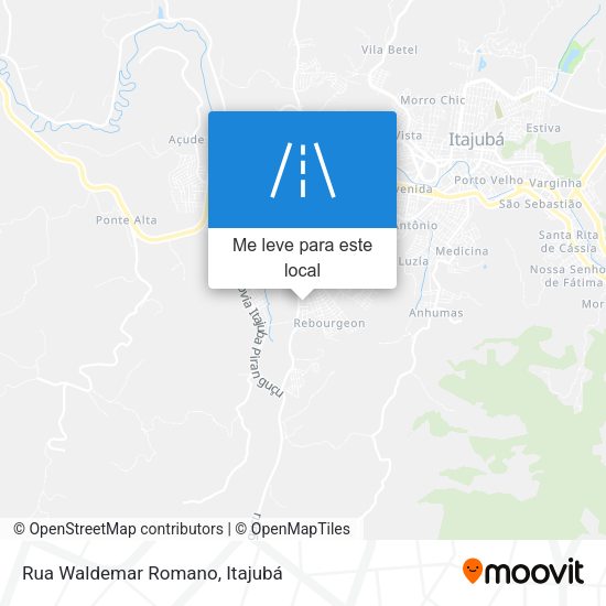 Rua Waldemar Romano mapa