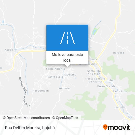 Rua Delfim Moreira mapa
