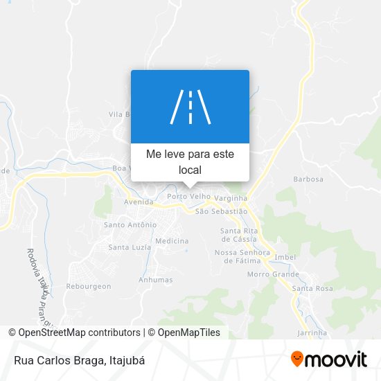 Rua Carlos Braga mapa
