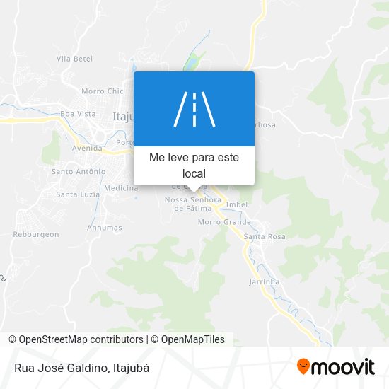 Rua José Galdino mapa
