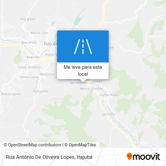 Rua Antônio De Oliveira Lopes mapa