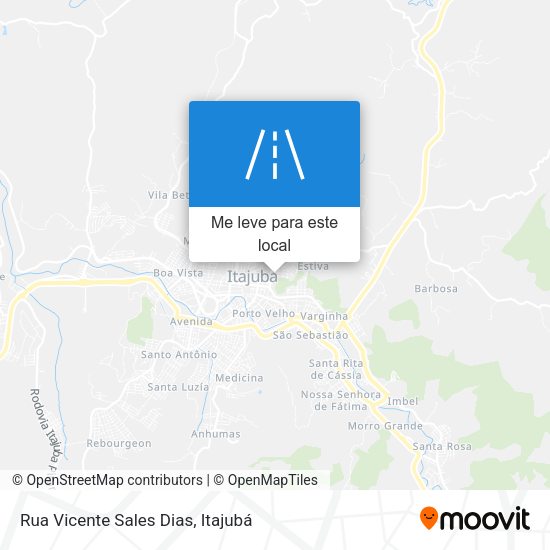 Rua Vicente Sales Dias mapa