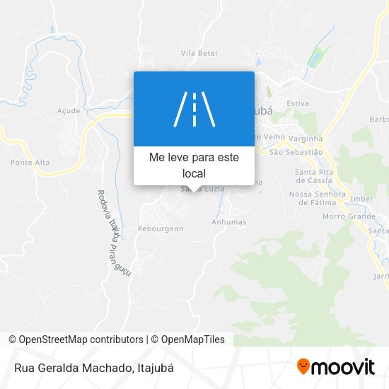 Rua Geralda Machado mapa