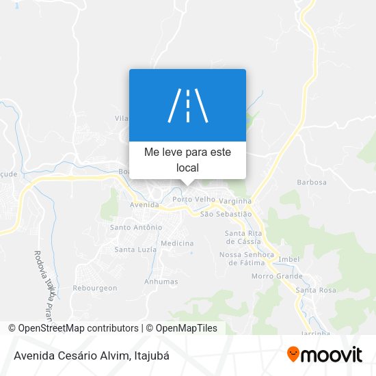 Avenida Cesário Alvim mapa