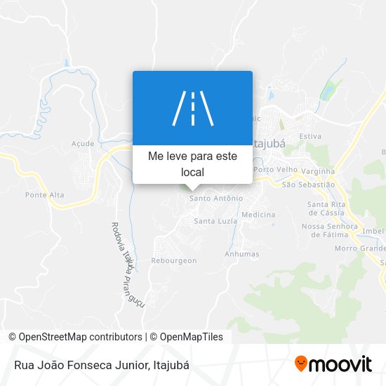 Rua João Fonseca Junior mapa