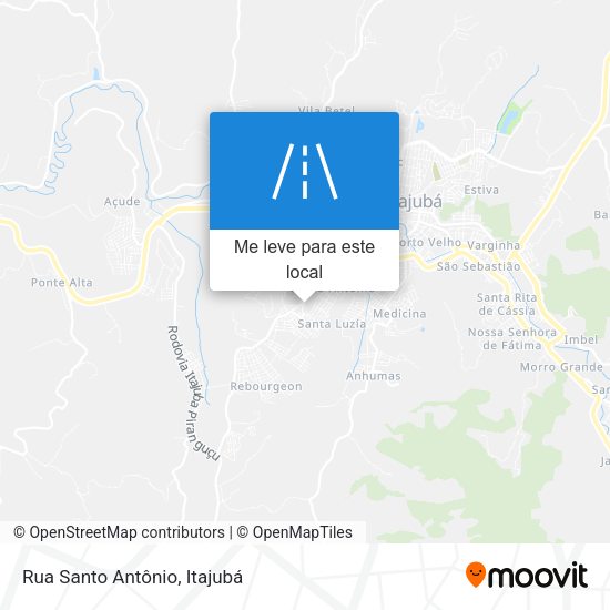 Rua Santo Antônio mapa