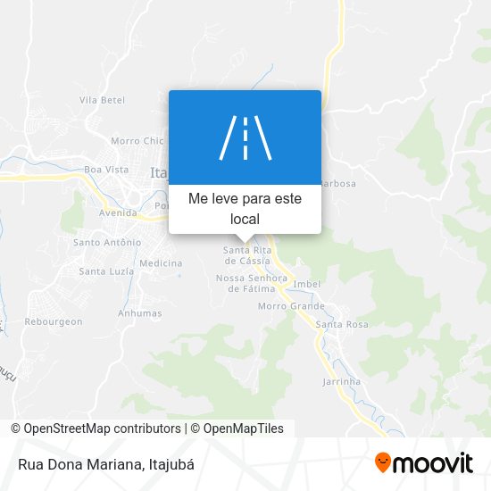 Rua Dona Mariana mapa