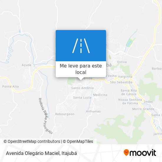 Avenida Olegário Maciel mapa