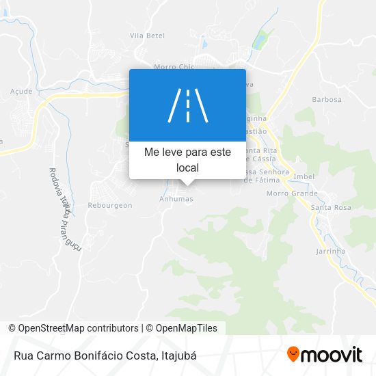 Rua Carmo Bonifácio Costa mapa
