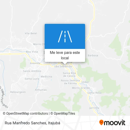Rua Manfredo Sanches mapa