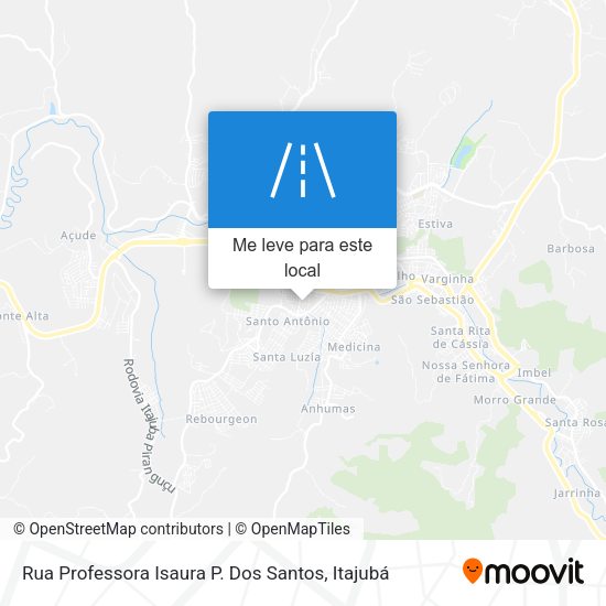 Rua Professora Isaura P. Dos Santos mapa