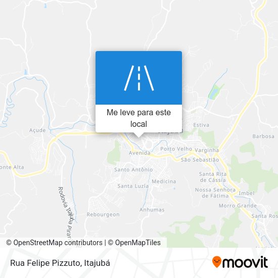 Rua Felipe Pizzuto mapa