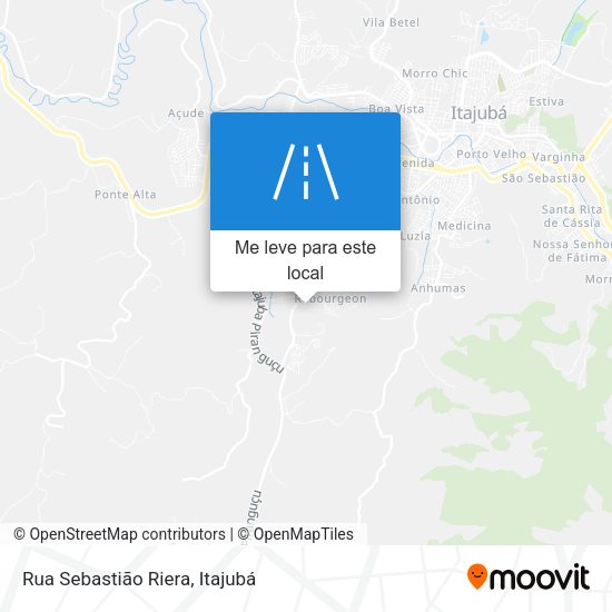 Rua Sebastião Riera mapa