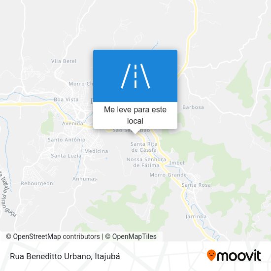 Rua Beneditto Urbano mapa