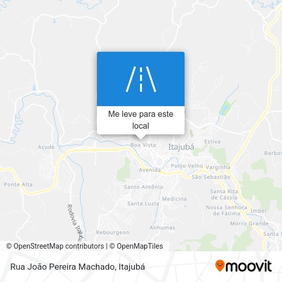 Rua João Pereira Machado mapa