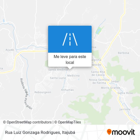 Rua Luiz Gonzaga Rodrigues mapa