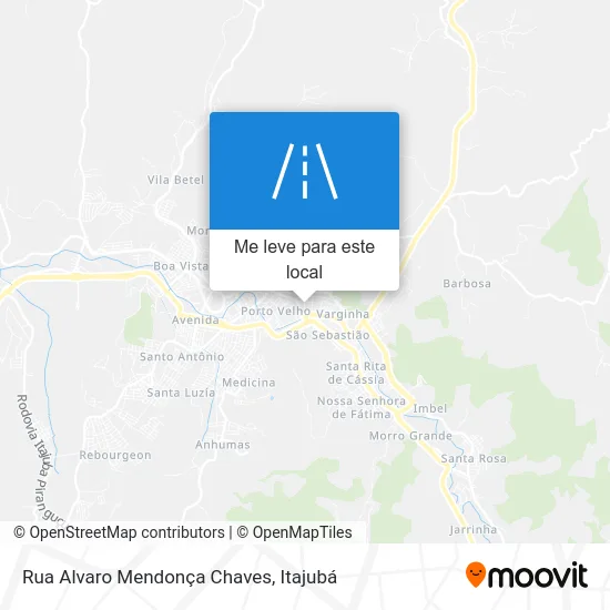Rua Alvaro Mendonça Chaves mapa