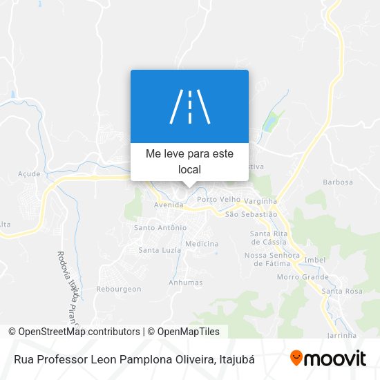 Rua Professor Leon Pamplona Oliveira mapa